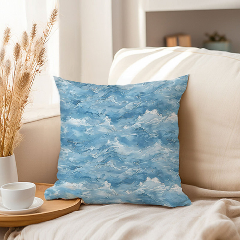 Beach and Coastal Ocean Waves III Nautical, 18" H x 18" W
