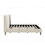 Lit plateforme tapissier sans sommier