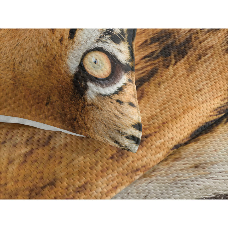 Eclectic Polyester Animal Print Coverlet