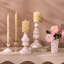 Rosy Check Medium Pillar Candlestick