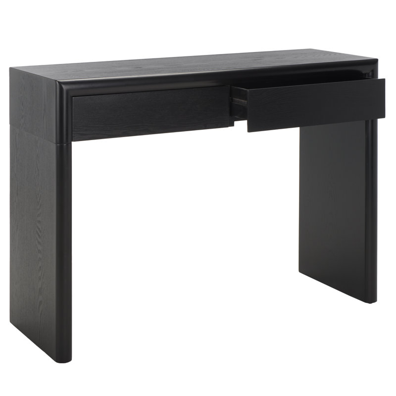 Console avec rangement Valorie, Noir, noir, noir, noir