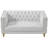 Michelle 66" Faux Leather Square Arm Sofa