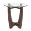 Table basse ronde en verre