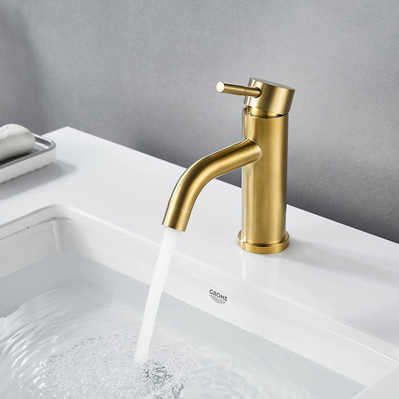 Single-handle Bathroom Faucet, Gold
