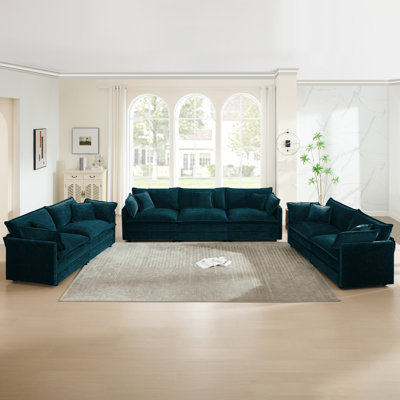  Ensemble de salon, canapé en chenille moderne, pour le salon