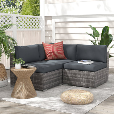 Bryonny 4 Piece Sectional Seating Group with Cushions