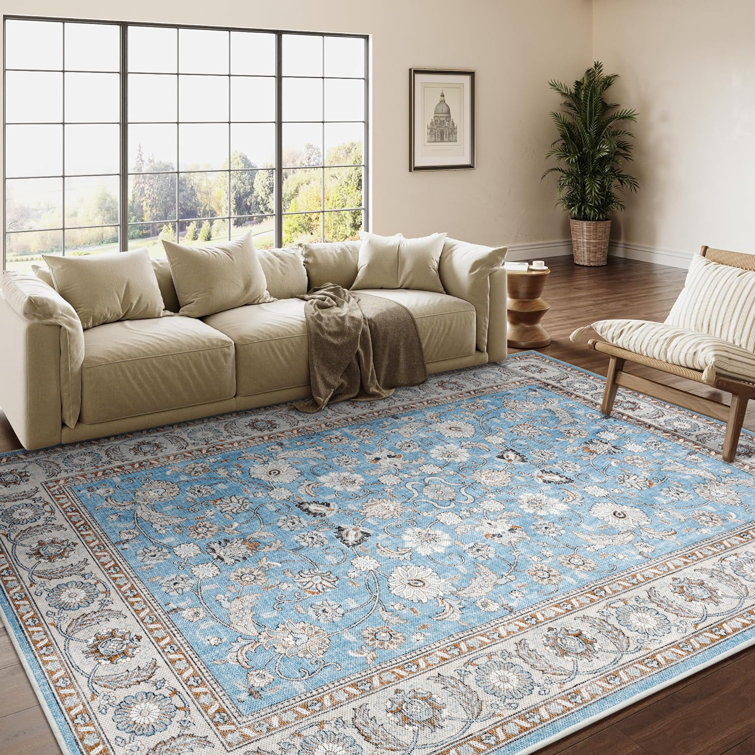 Rectangle Fillender Commercial Use Area Rug with Non-Slip Backing