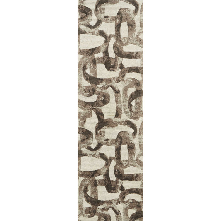 Jeness Abstract Area Rug in Glacier