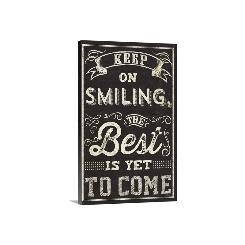 «Chalk Quotes II», impression, H 48 po x l 32 po x P 1,5 po, Toile