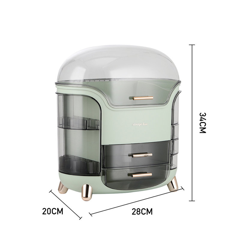 Braedawn Plastic Makeup Organizer