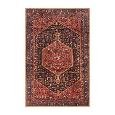 Tapis rouge/vert traditionnel