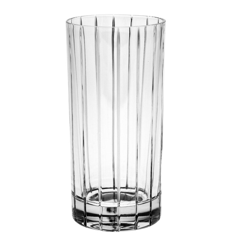 Majestic Crystal 6 - Piece 13oz. Lead Crystal Highball Glass Glassware Set