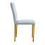 Quatre chaises de salle à manger en polyuréthane gris clair, simples et polyvalentes, confortables et accompagnées. Des chaises de salle à manger exquises et polyvalentes offrent une nouvelle expérience confortable. (Ensemble de 4)