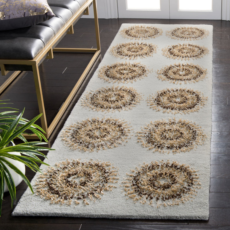 Jorie Hand Tufted Wool Geometric Rug, Runner 2'6" x 8'