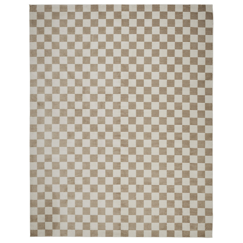 Gambit Washable Rug, Rectangle 3'11" x 6'1", Bone Beige