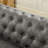Chesterfield Sofa Tufted Linen Upholstered 3-Seater Sofa-530529412