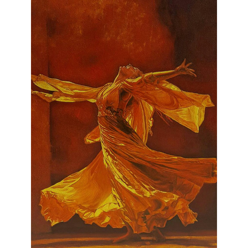 The Dancing Lady | Oil On Canvas | By Dharmesh Yadav