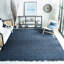  Handmade Tufted Jute/Sisal Navy Area Rug-74147258