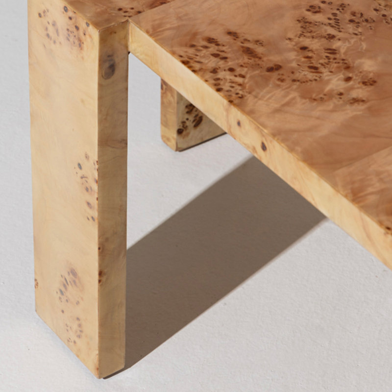 Table de bout Minimal Acajou