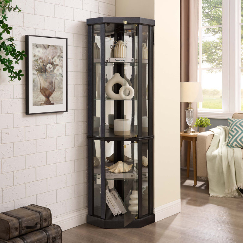 Vitrine de coin lumineuse, Noir