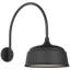 Thomas O'Brien, "Academy 19.5" Arched Mack Barn Light in Matte Black with 16" Green Rockhouse Shade-1761271773-1761271775