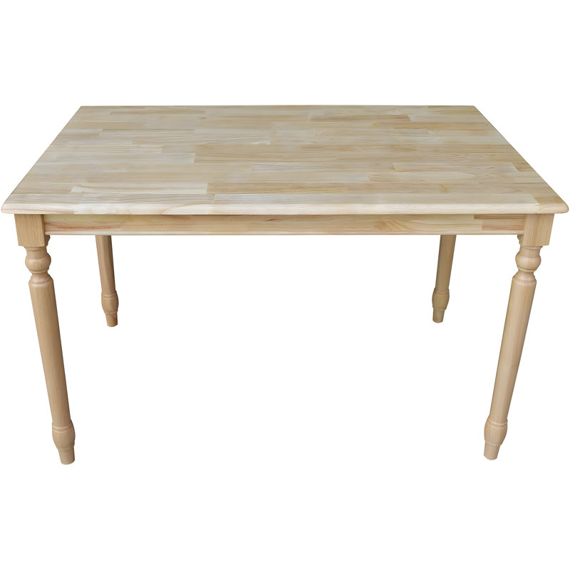 Solid Wood Dining Table, Durable And Easy To Assemble, Perfect For Home Use