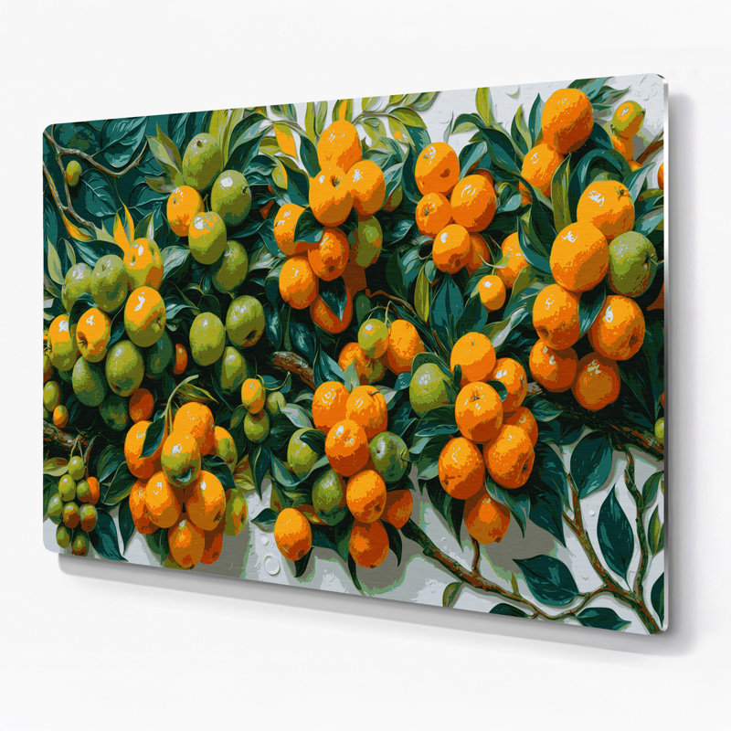 Art mural en métal «Fruit Imbe», H 16 po x l 20 po
