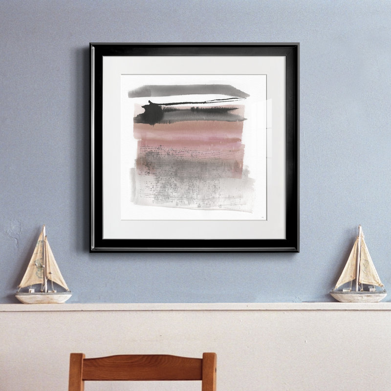 Sundown Turnwood II - peinture encadrée, Papier encadré noir, H 17,5 po x l 17,5 po x P 1,5 po