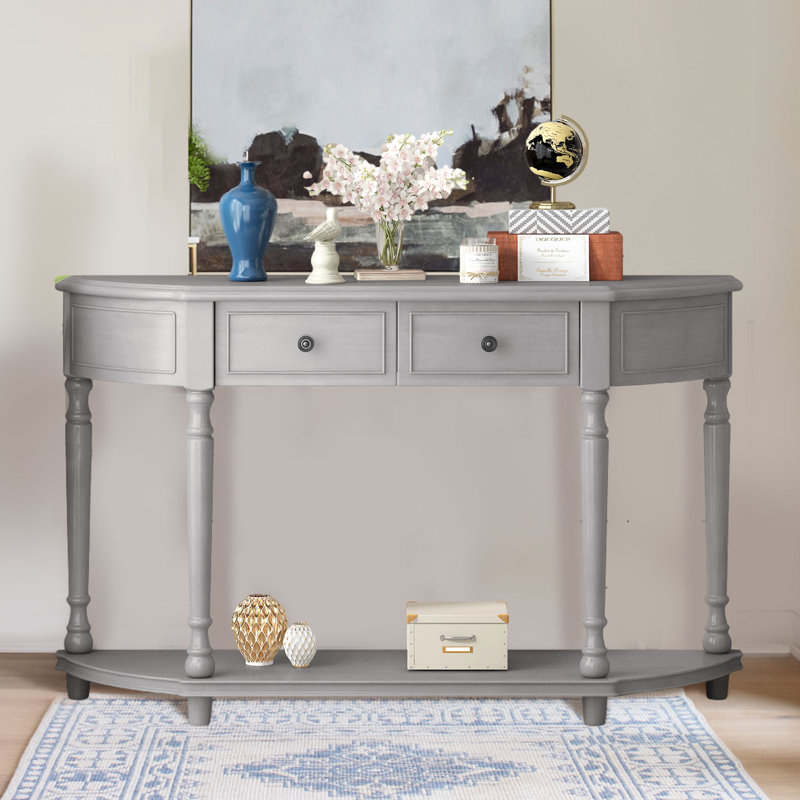 Console Roshawna 52, Gris délavé, Gris délavé