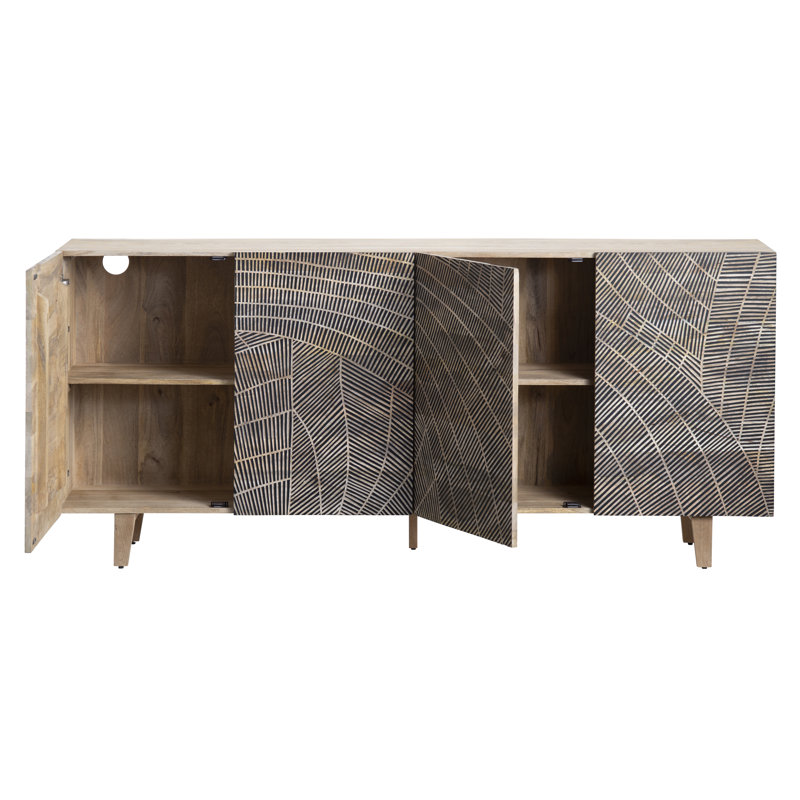 4 Door Media Credenza_Sideboard