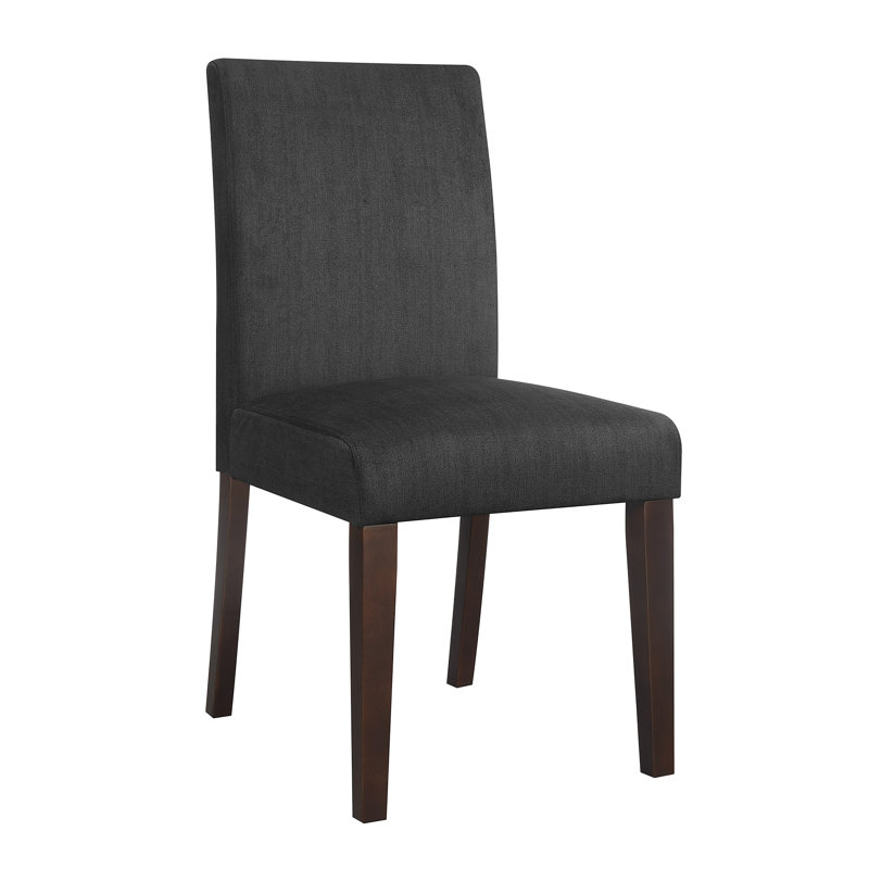 Chaise parsons Serta Liam, dossier haut moelleux, tissu en polyester tissé, assise à coussin en mousse, Anthracite