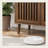 Walnut 31.5" Farmhouse Buffet Cabinet, Wood Sideboard with Louvered Doors & Storage for Kitchen, Dining Room