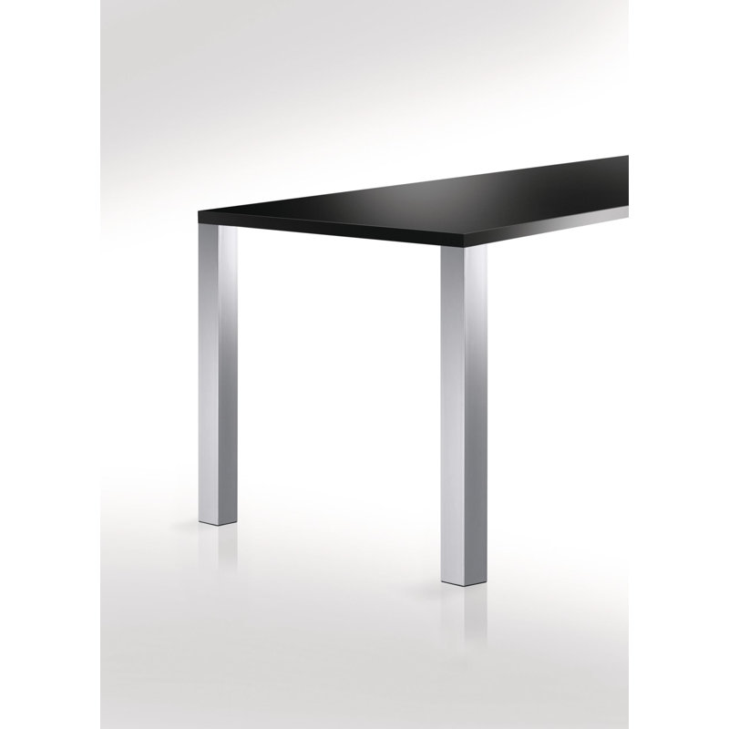 Adjustable Square Leg, Stainless Steel, 27.76" H x 1.21" W x 1.21" D