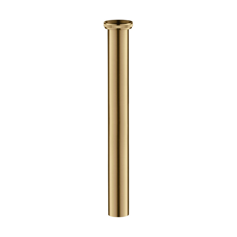 Bathroom Flanged Sink Tailpiece, Brushed Brass