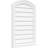 Arch Top Surface Mount Non-Functional Brickmould Sill Frame PVC Gable Vent-43317244