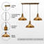 Gaudreau 3 - Light Brass Kitchen Island Pendant-671571128