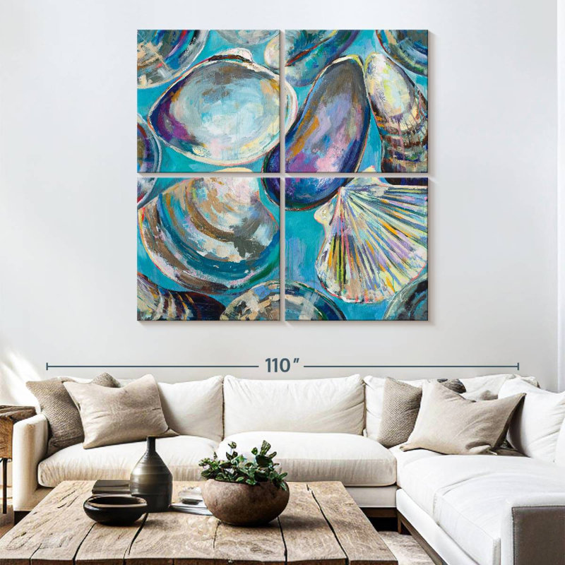 Aletra Salt Water Finds, 74" H x 74" W