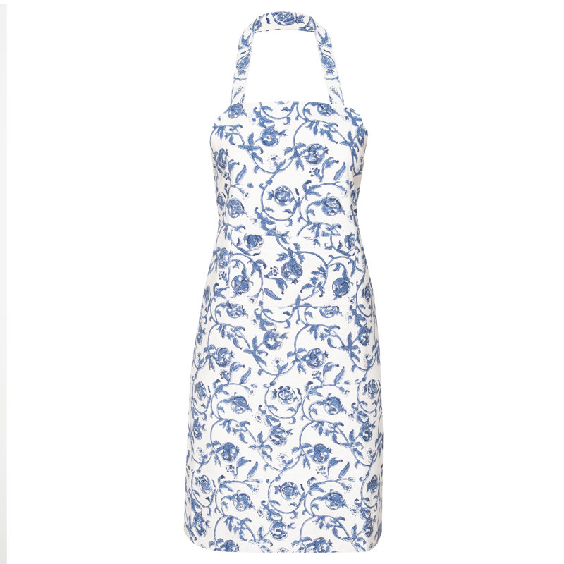 Granada Cornflower Blue 32" W x 36" L Apron, Blue