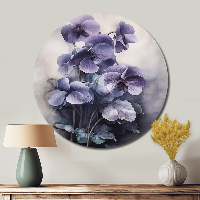 Selyan - Art floral rond en métal, H 16 po x l 16 po