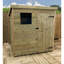 Kaleson 6 ft. W x 4 ft. D Solid Wood Garden Shed