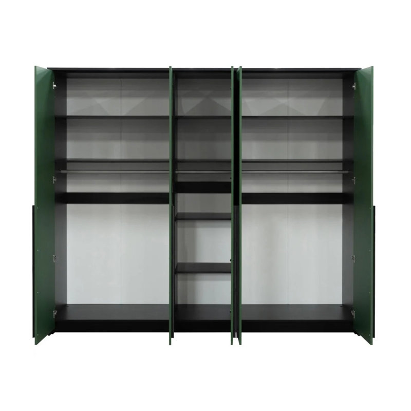 Manufactured Wood Wardrobe, Green