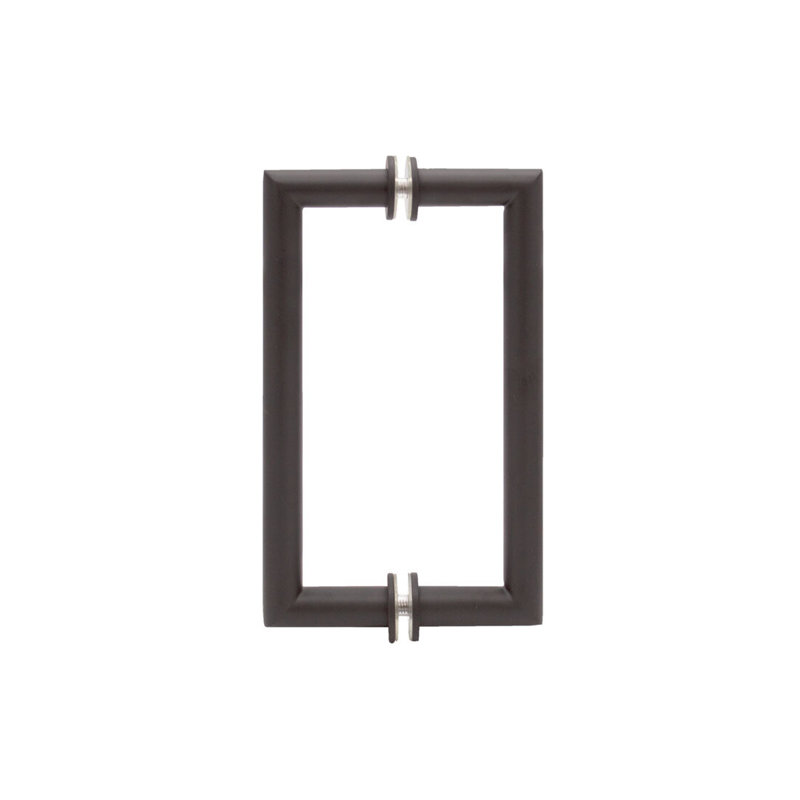 FHC PHM8X80RB 8" Mitered Round Series Back-To-Back Pull, Tubular Construction, 8" Center To Center, Oil Rubbed Bronze Finish