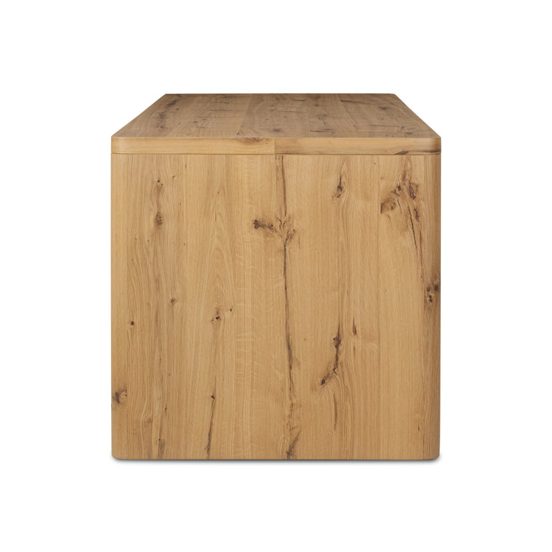 Novella Writing Desk-Natural Oak Veneer Thick Random