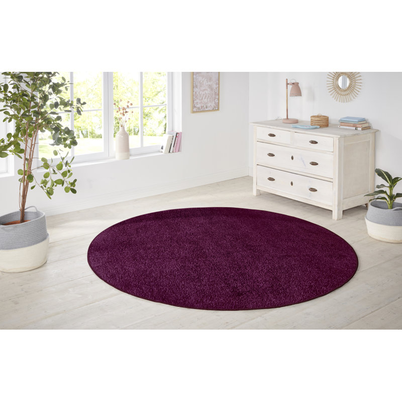 Nasty Tufted Blackberry Violet Rug, Round 200cm
