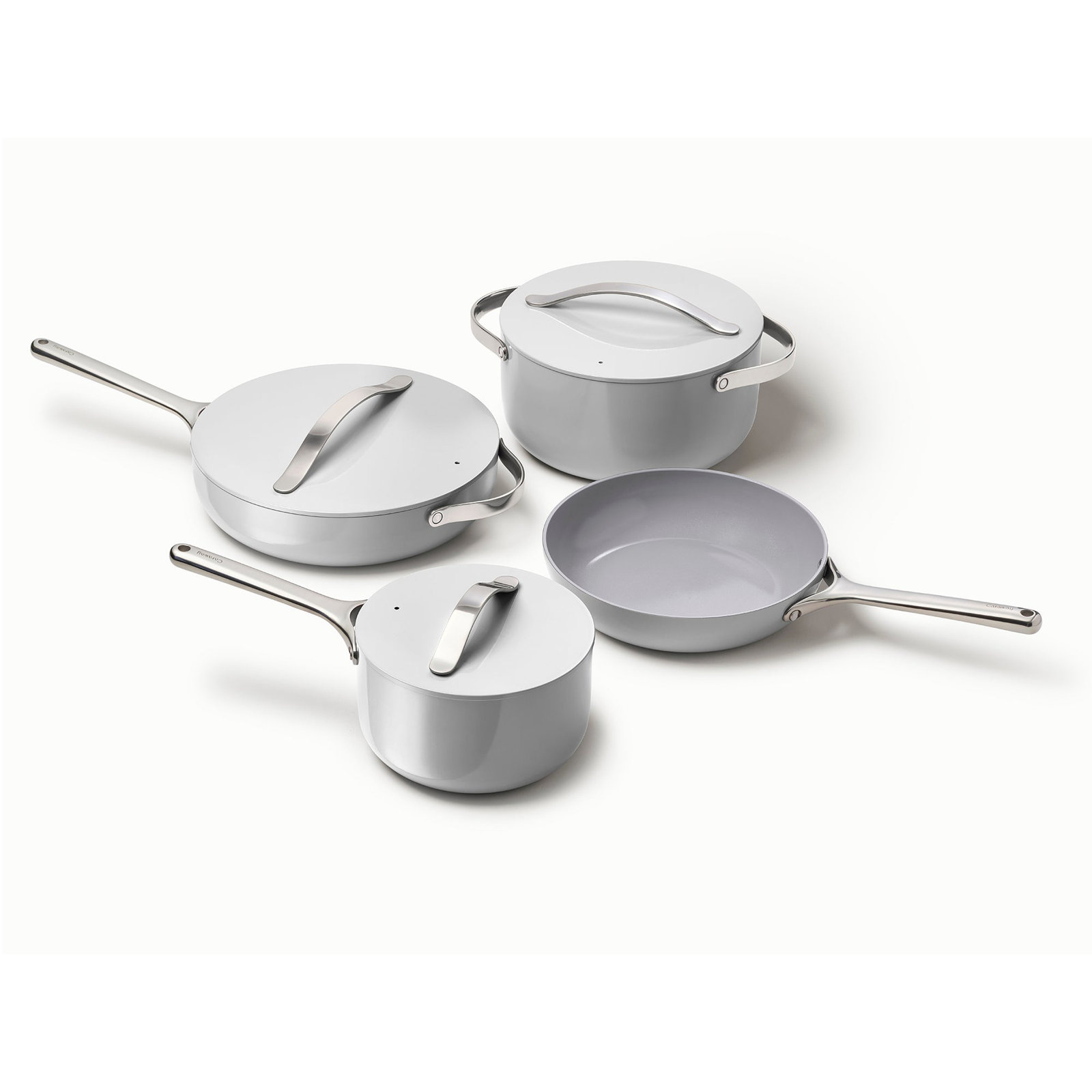 Caraway Non-Toxic Ceramic Nonstick Cookware Set, Gray