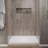 Streamline NTS-608-482-RH 48 in. x 32 in. Alcove Solid Surface Resin Shower Base in Matte White with Right-Hand Drain, Drain Included