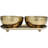 Metal Tropical Breeze Scented Hammered 12 oz 2 Wick Decorative Candle with White Wax Set-91734889-91734895