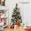 Arbre de Noël artificiel 2 pièces 3 pi avec 98 branches et aiguilles de pin The Holiday Aisle®