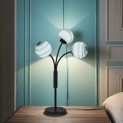 3-Light Metal LED Table Lamp