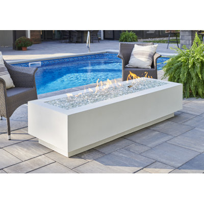 Cove Rectangle Concrete Smokeless Fire Pit Table